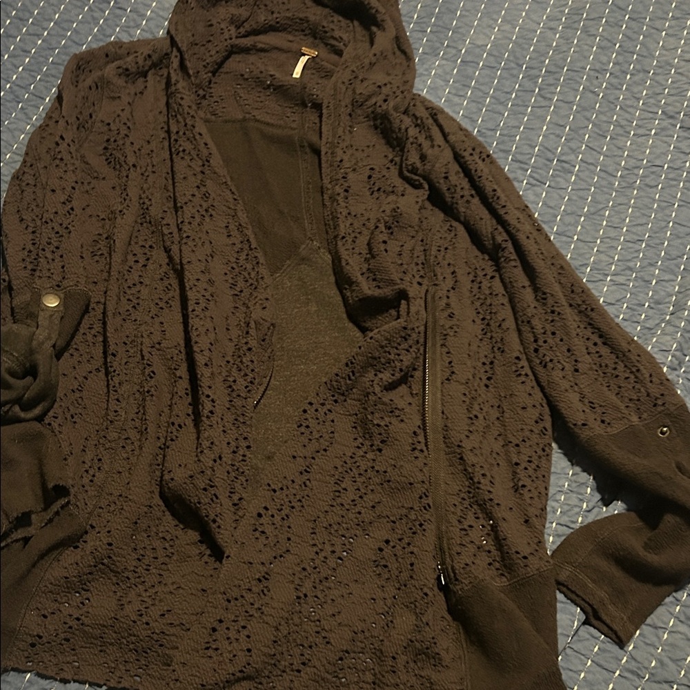 FP Movement by Free People Black Lace Cardigan - Picture 4 of 10